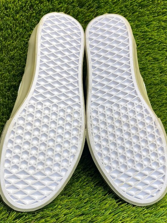 Vans Classic Slip-On Womens Size 6.5 Green Athletic Walking Skate Shoes Sneakers - Picture 7 of 10